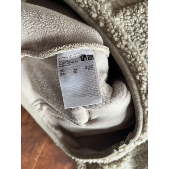 Uniqlo Mens Full Zip Sherpa Long Sleeve Quality Jacket Mens Size XXL - Picture 4 of 6